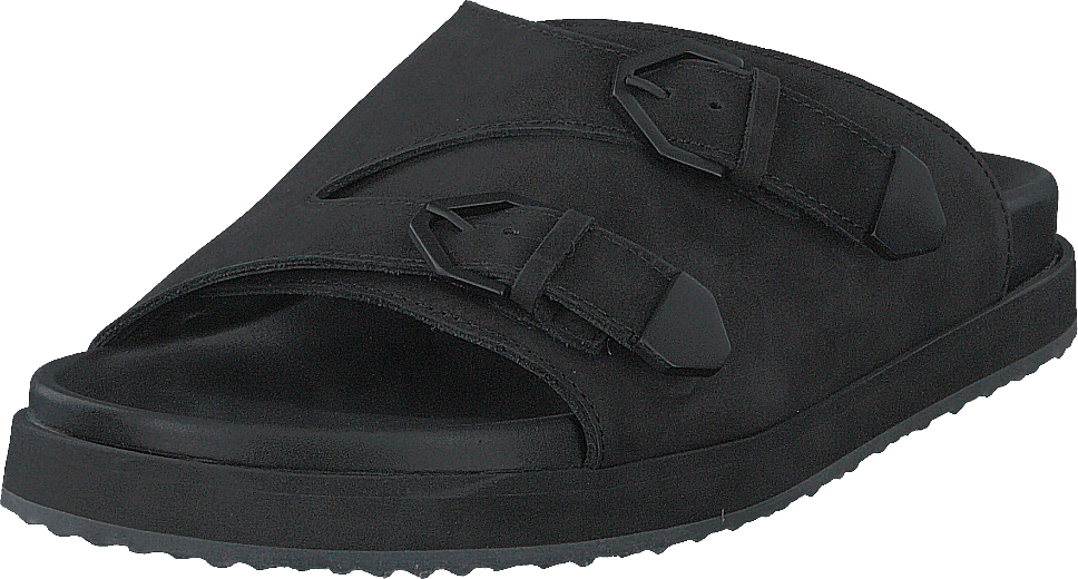 Dormeuses Hekate à double boucle noires