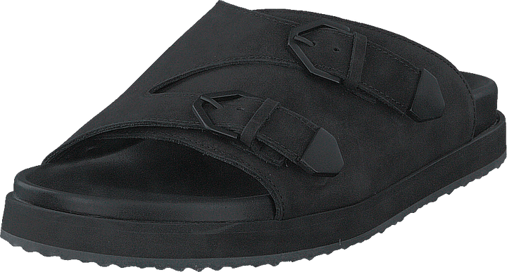 Dormeuses Hekate à double boucle noires