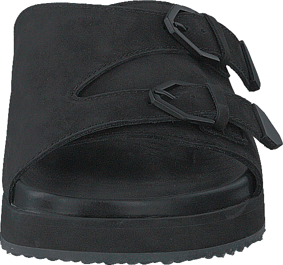 Dormeuses Hekate à double boucle noires