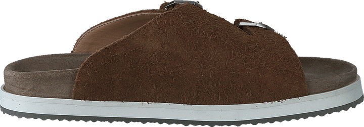 Dormeuses Hekate à double boucle marron