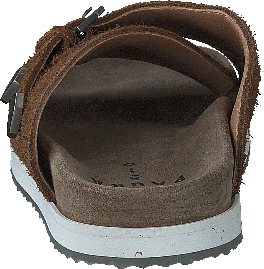 Dormeuses Hekate à double boucle marron