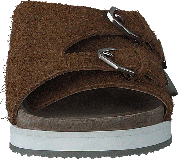 Dormeuses Hekate à double boucle marron