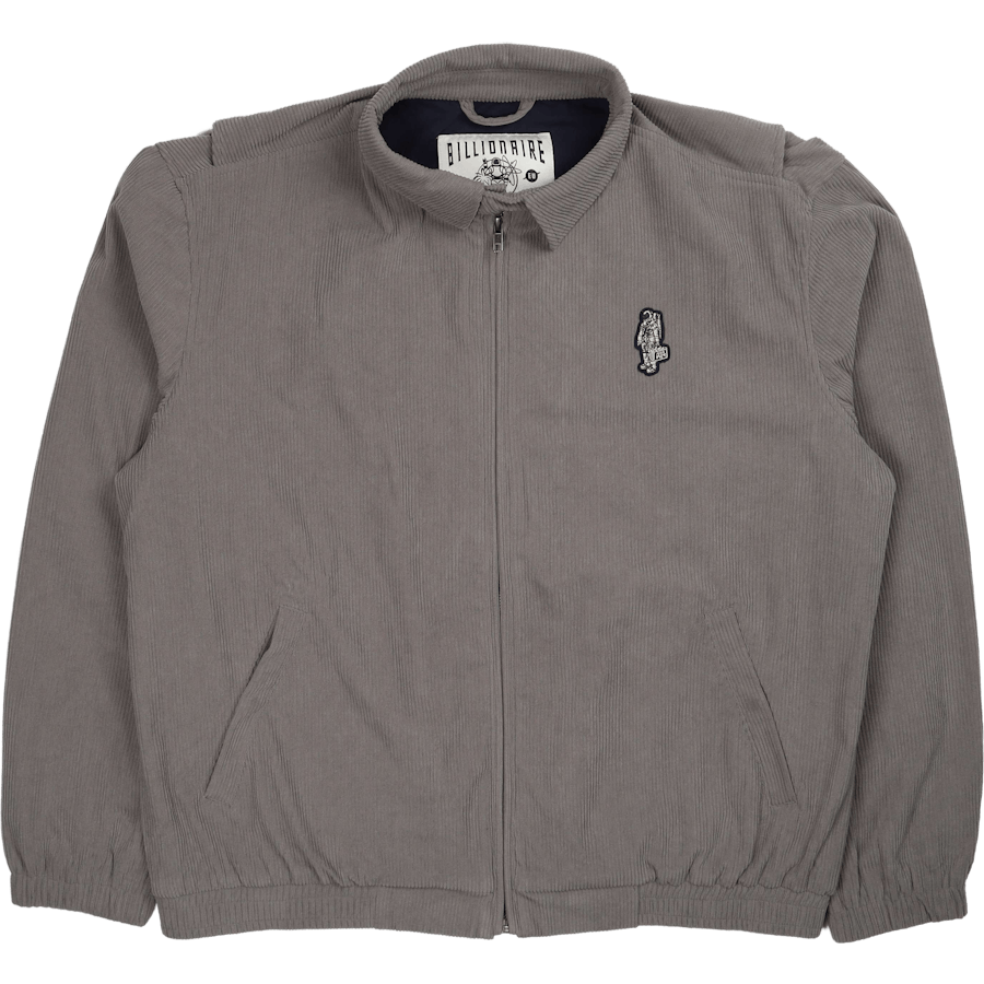 Kord-Harrington-Jacke Grau