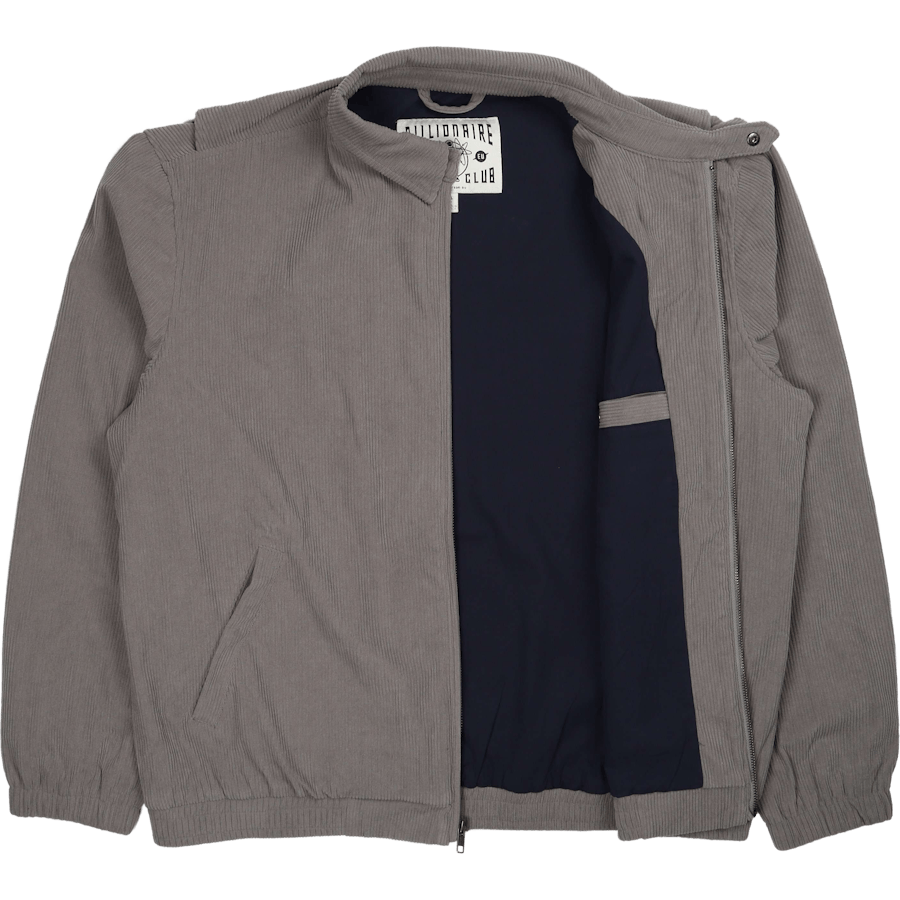 Kord-Harrington-Jacke Grau