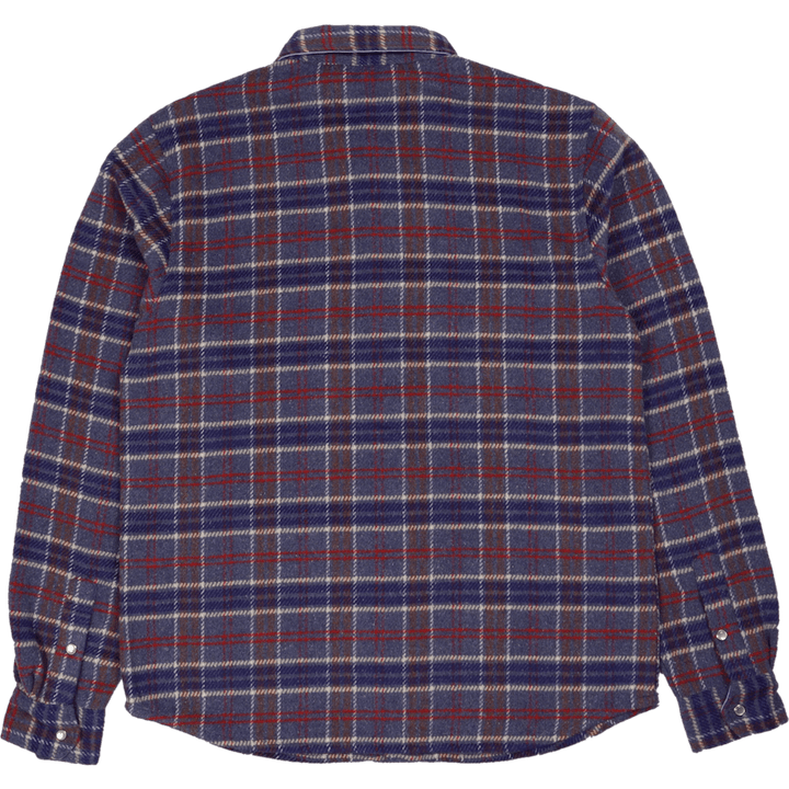 Chemise à carreaux violette