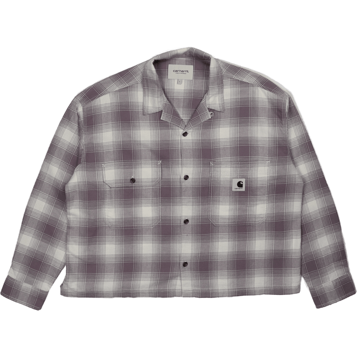 W' L/s Deaver Shirt Deaver Check, Misty Thistle