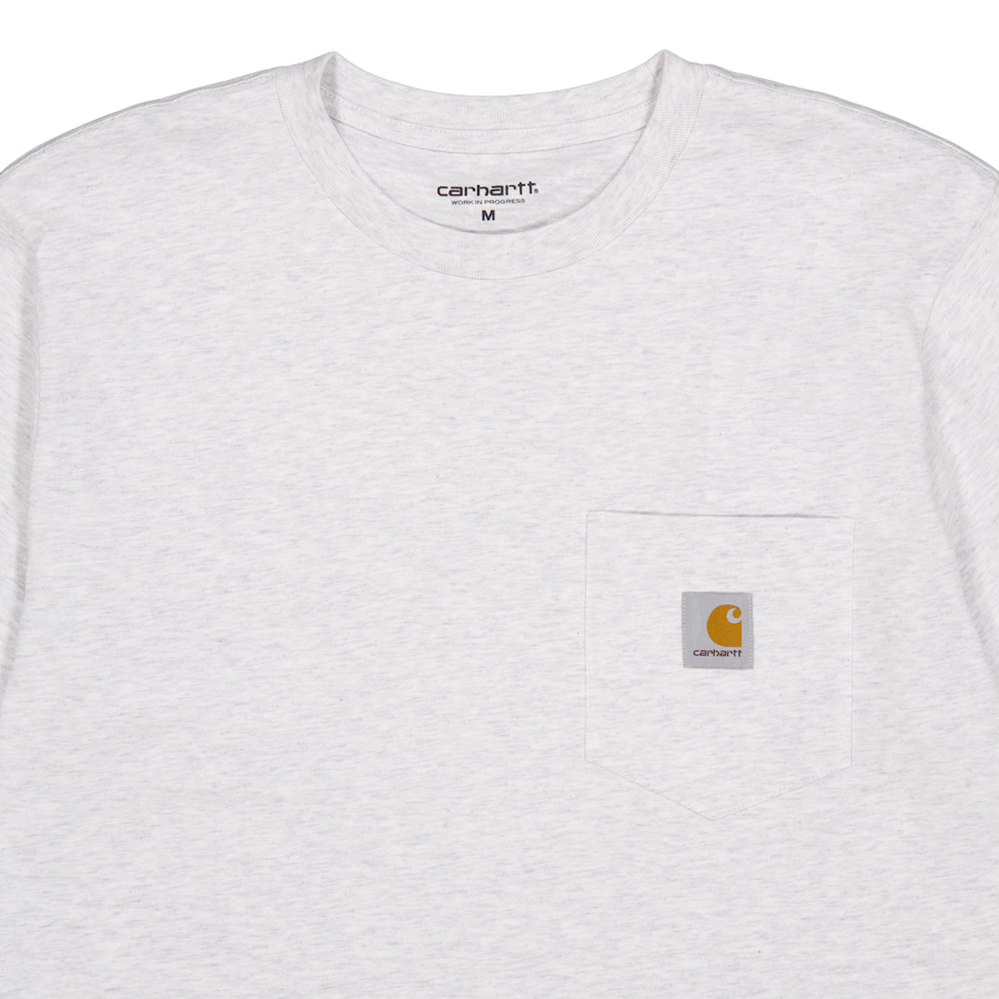 S/s Taschen-T-Shirt Ash Heather