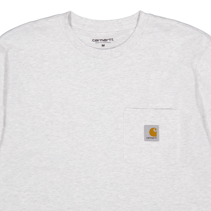 S/s Taschen-T-Shirt Ash Heather