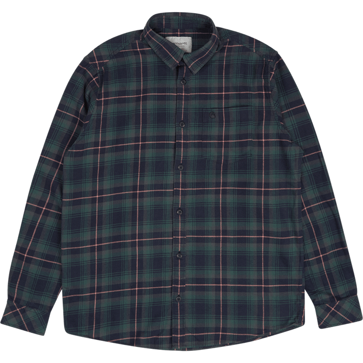 Košile L/s Lermond Check, Juniper / Dark