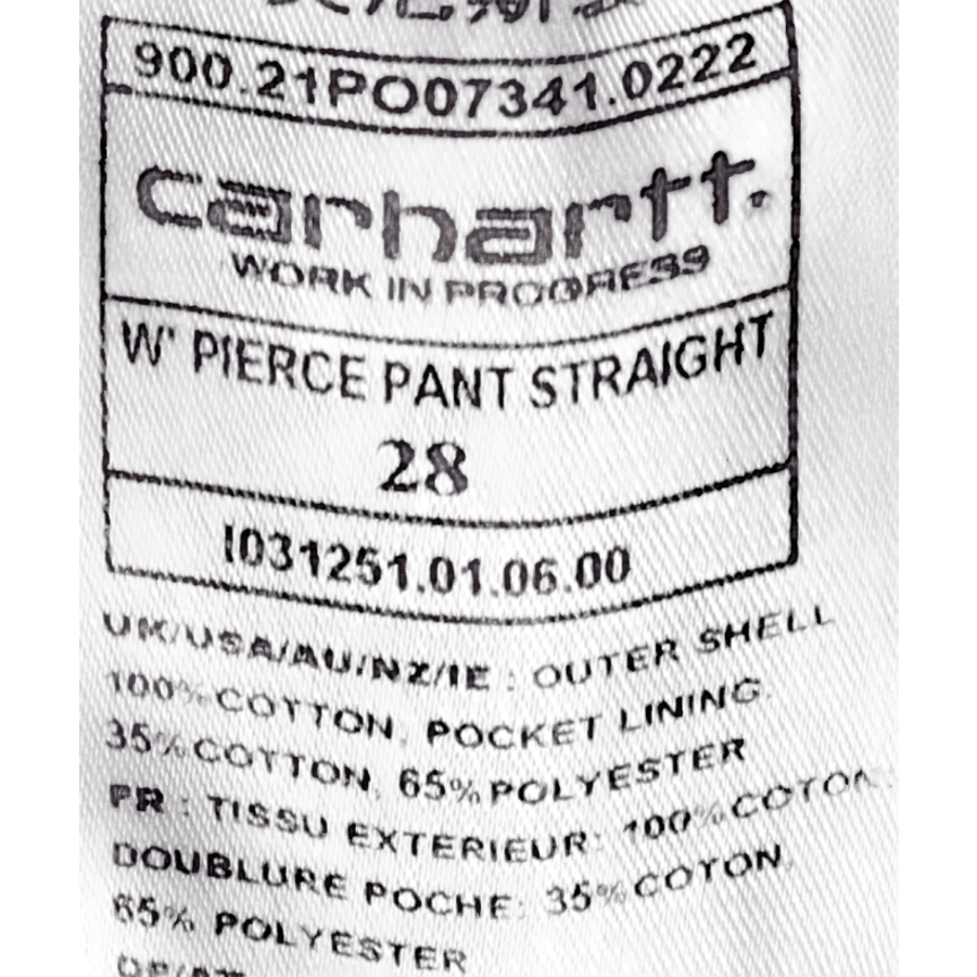 W' Pierce Pant Straight Blau