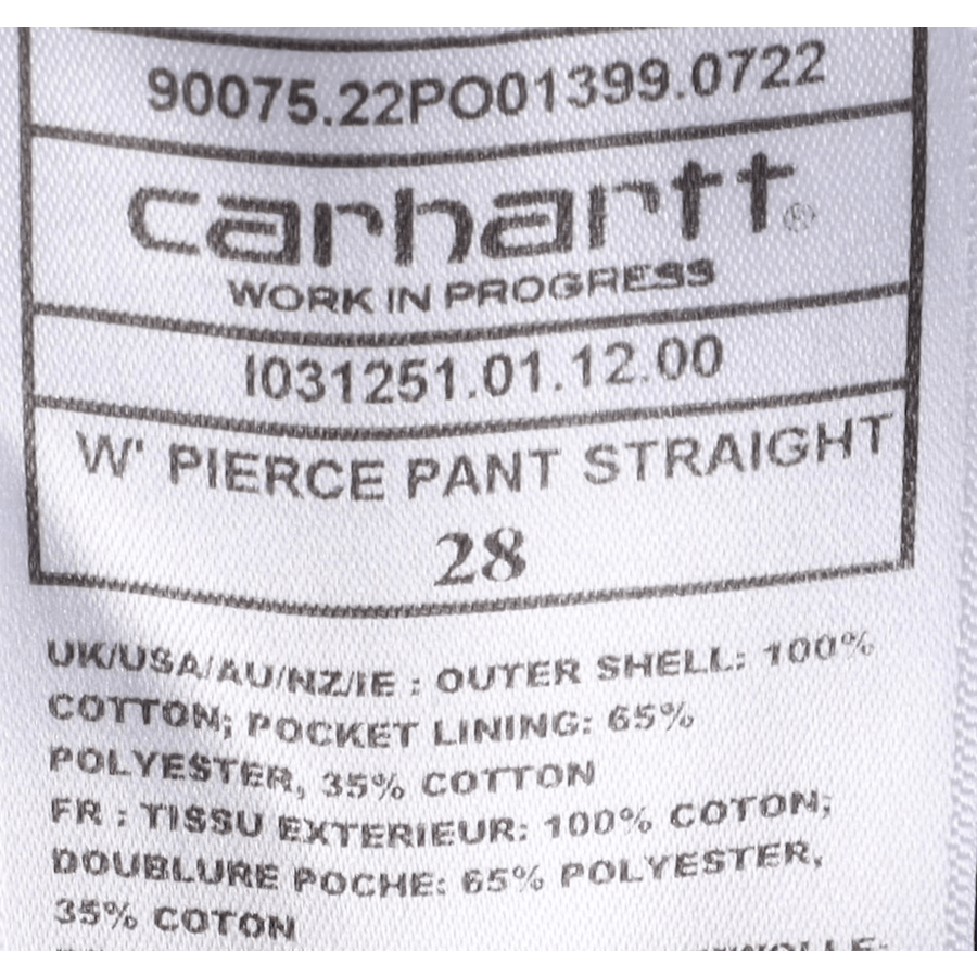 W' Pierce Pant Straight Blau