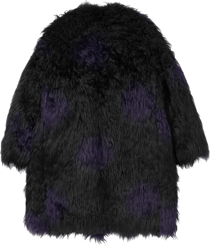 Cappotto a vestaglia - Pelliccia acrilica / Nero sfumato