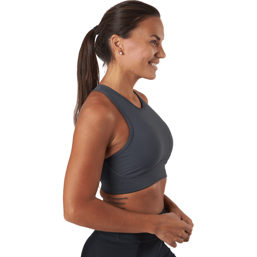Soutien-gorge fixe à maintien élevé noir/gris