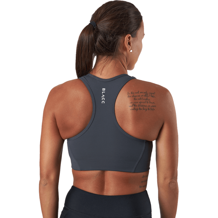 Soutien-gorge fixe à maintien élevé noir/gris