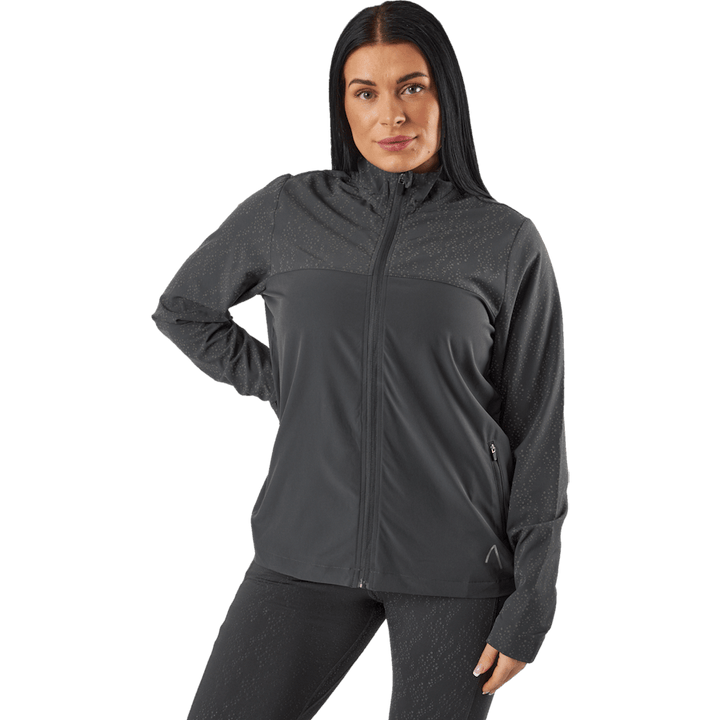 Chaqueta reflectante Run Negro / Gris