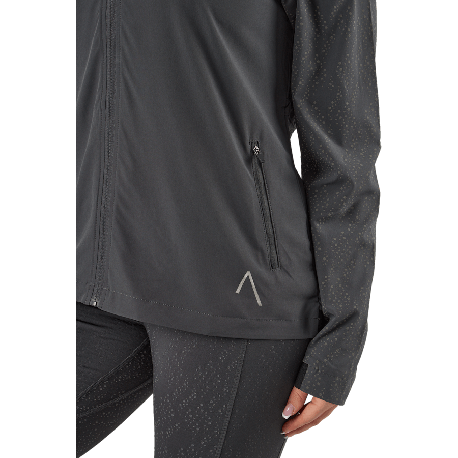Chaqueta reflectante Run Negro / Gris
