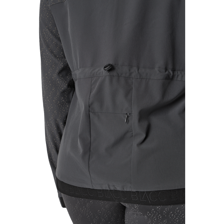 Chaqueta reflectante Run Negro / Gris