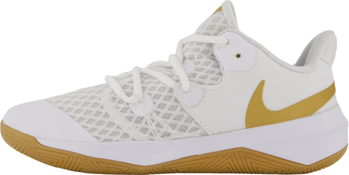 Unisex Hyperspeed Court Indoor Bianco/Mtlc Oro