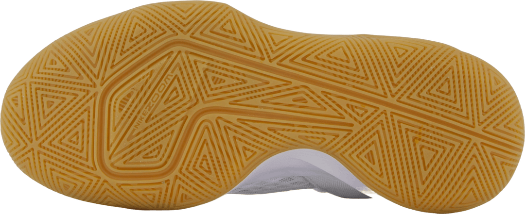 Unisex Hyperspeed Court Indoor Bianco/Mtlc Oro