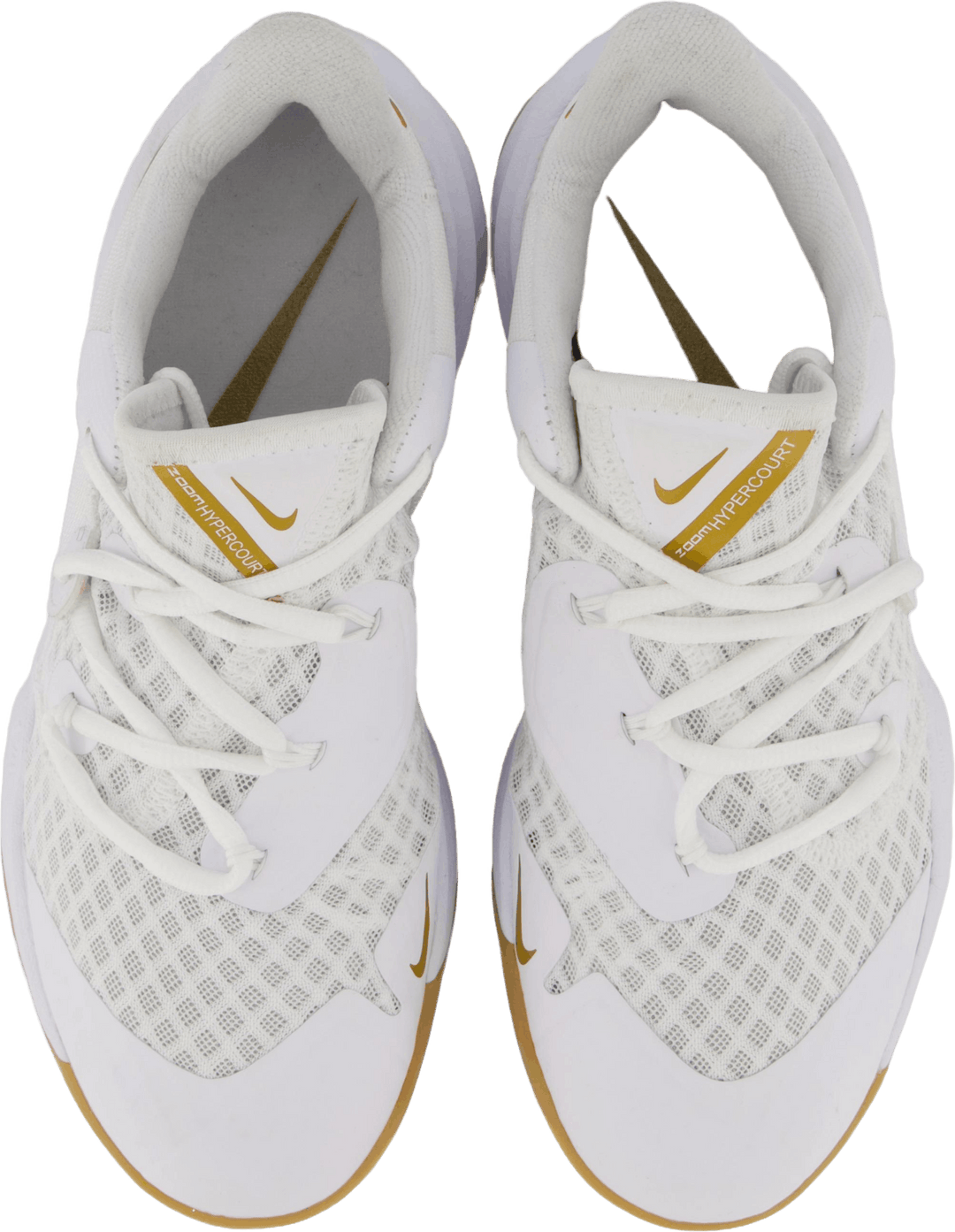 Unisex Hyperspeed Court Indoor Bianco/Mtlc Oro