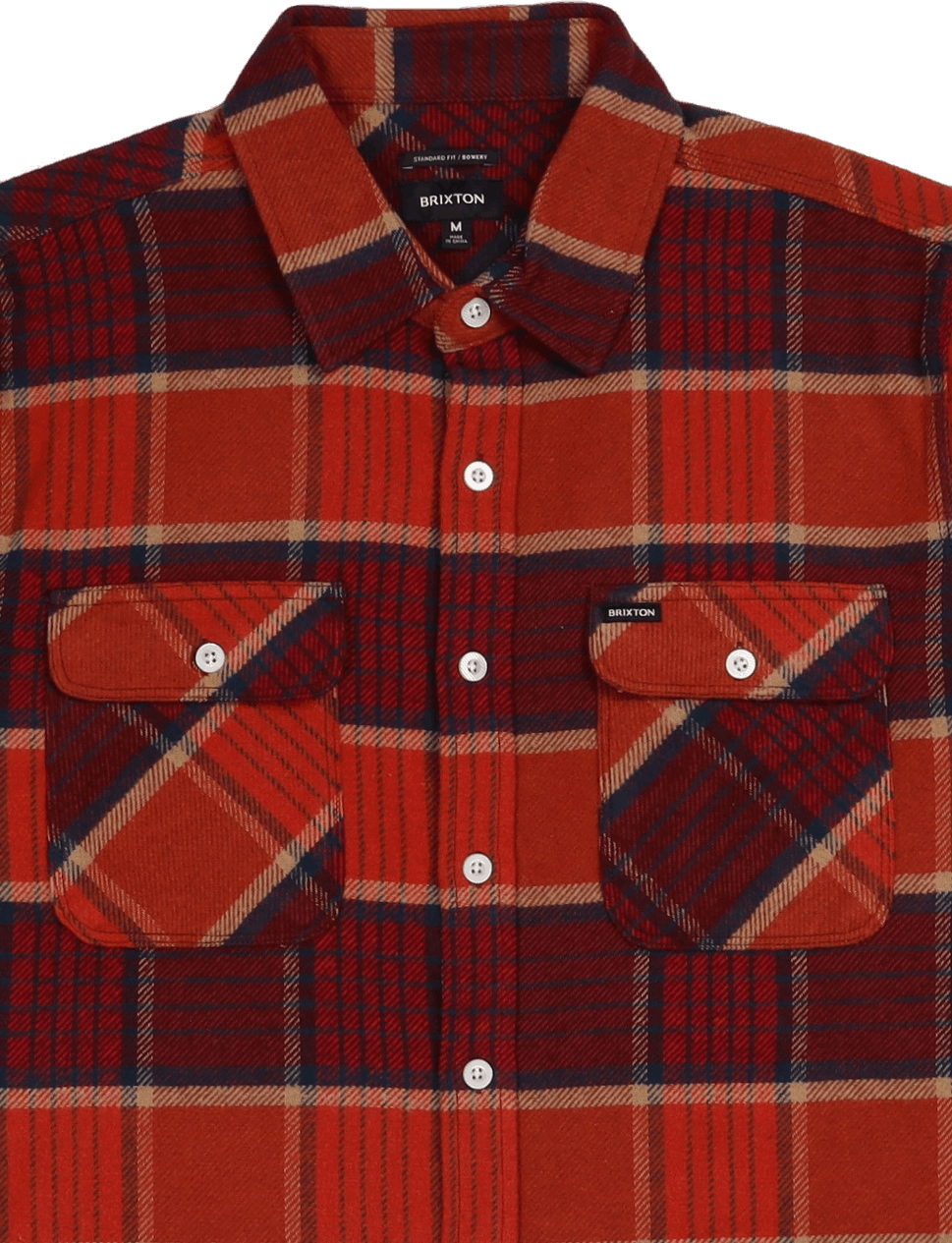 Bowery L/s Flanell Mahagoni/verbranntes Henna/Mars Rot