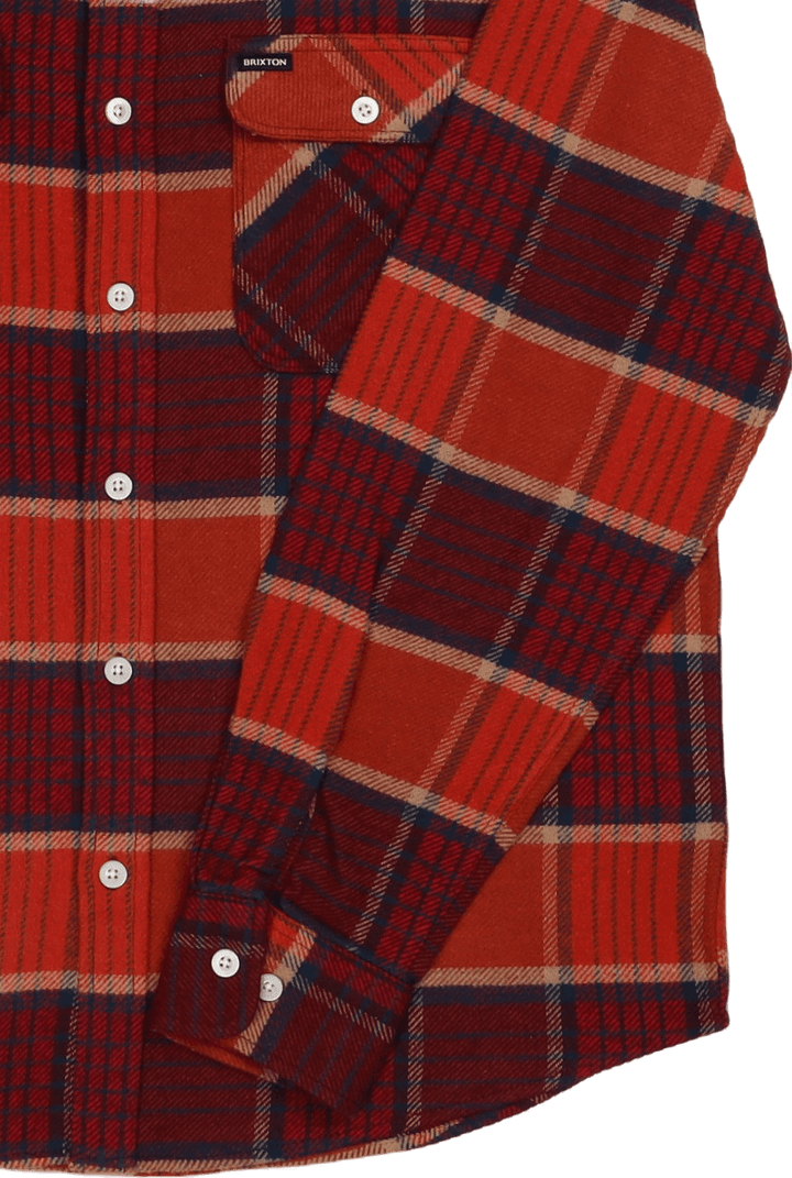 Bowery L/s Flanell Mahagoni/verbranntes Henna/Mars Rot