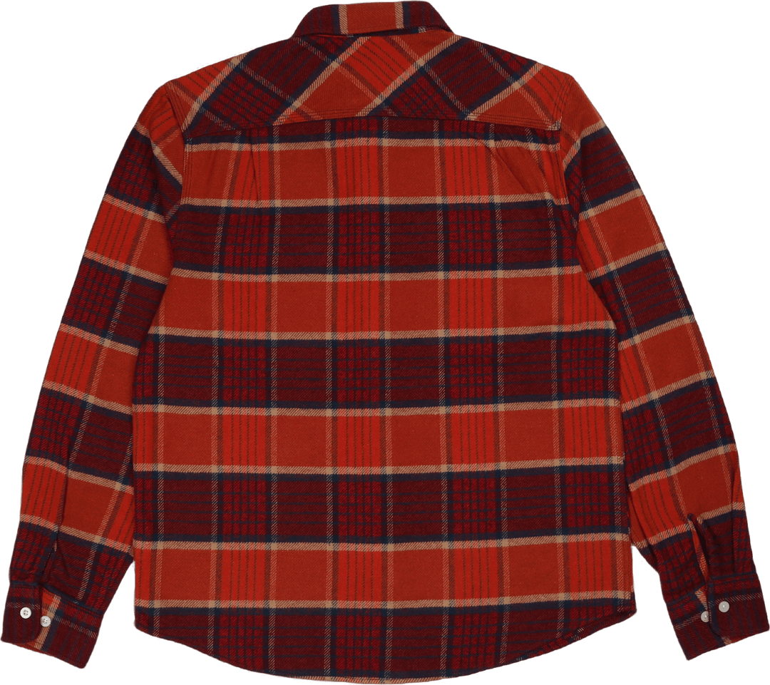 Bowery L/s Flanell Mahagoni/verbranntes Henna/Mars Rot