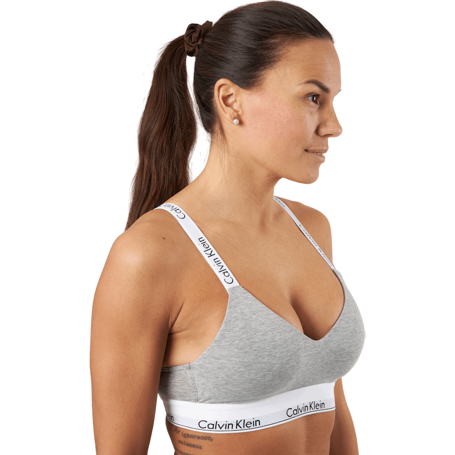 Hell gefütterter Bralette Grau
