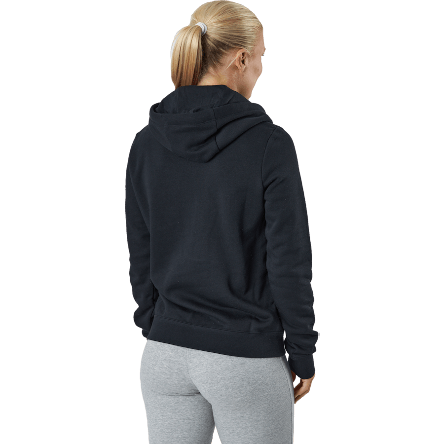 Sweat à capuche Sportswear Club Fleece pour femme, noir/blanc