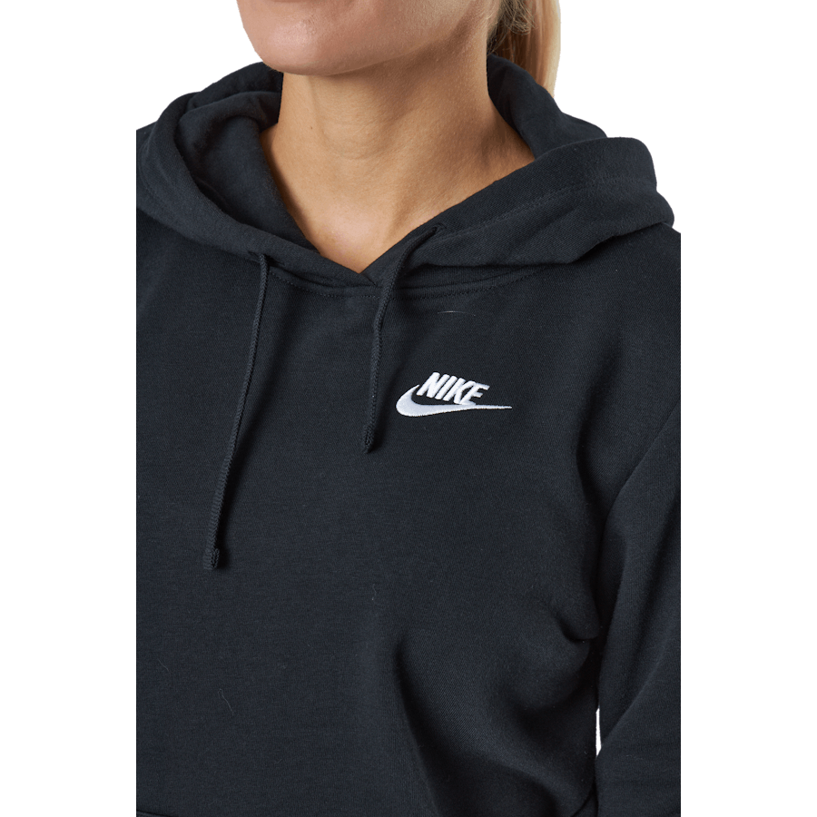 Sweat à capuche Sportswear Club Fleece pour femme, noir/blanc
