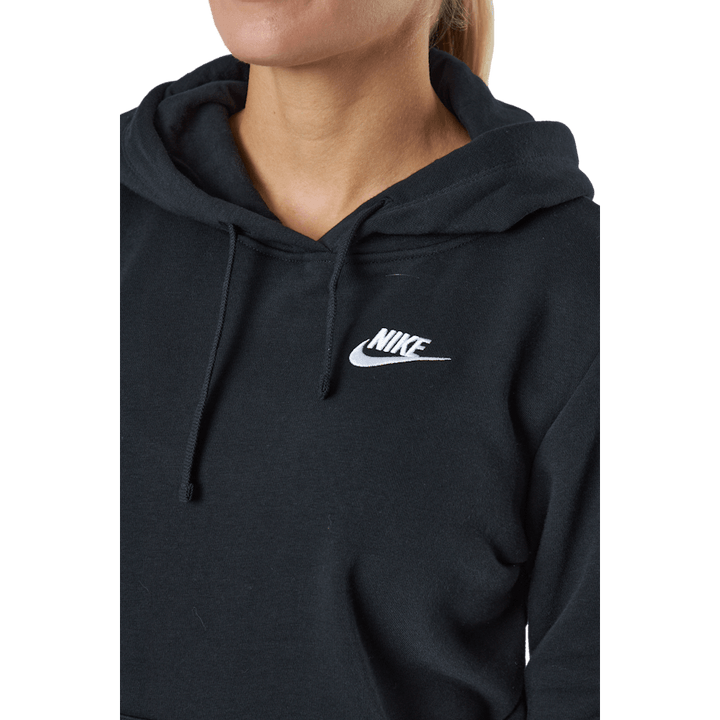 Sweat à capuche Sportswear Club Fleece pour femme, noir/blanc