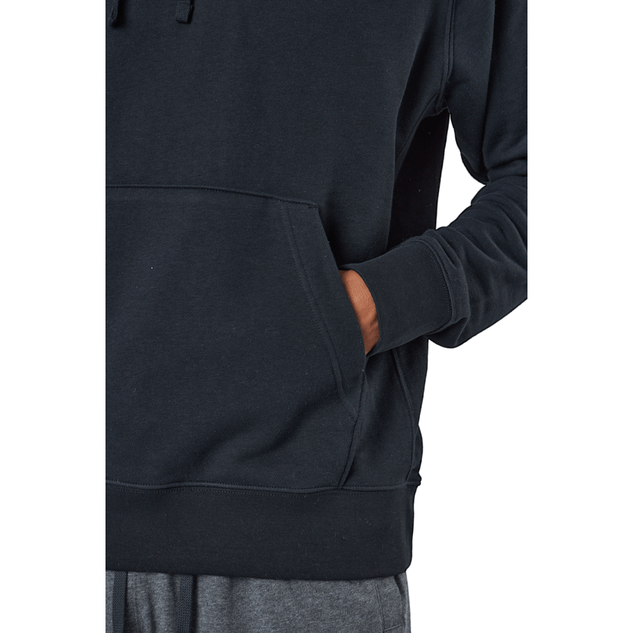 Sportswear Club Pullover Hoodie för män SVART/BLACK/WHITE