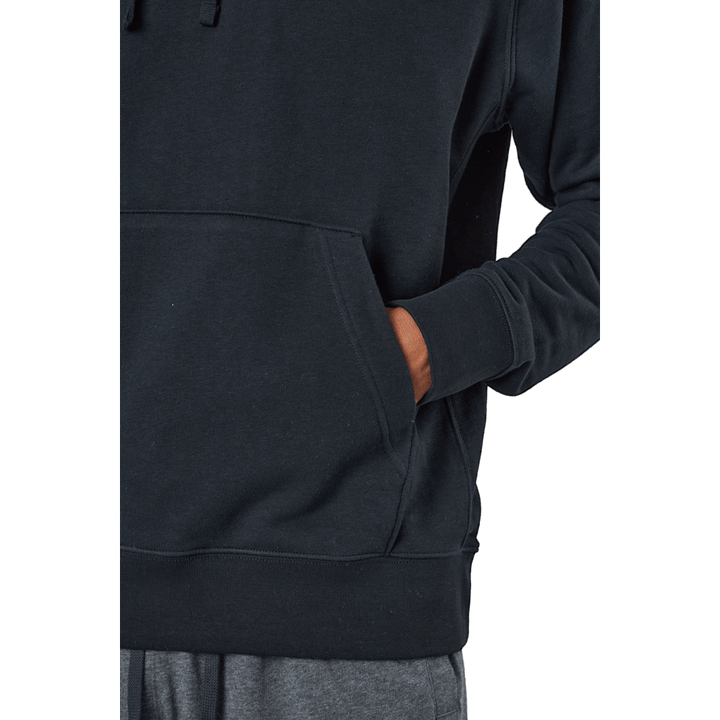 Sportswear Club Pullover Hoodie för män SVART/BLACK/WHITE