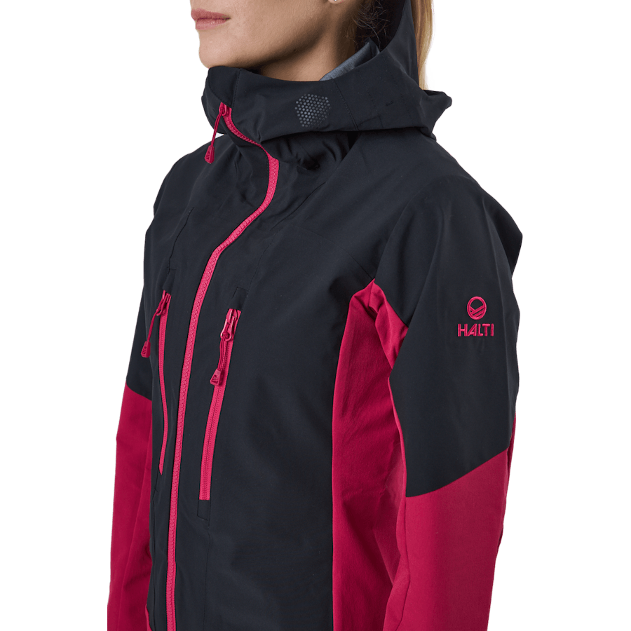 Pallas W Ii Warm Hybrid Jacket Cerise Pink - Black