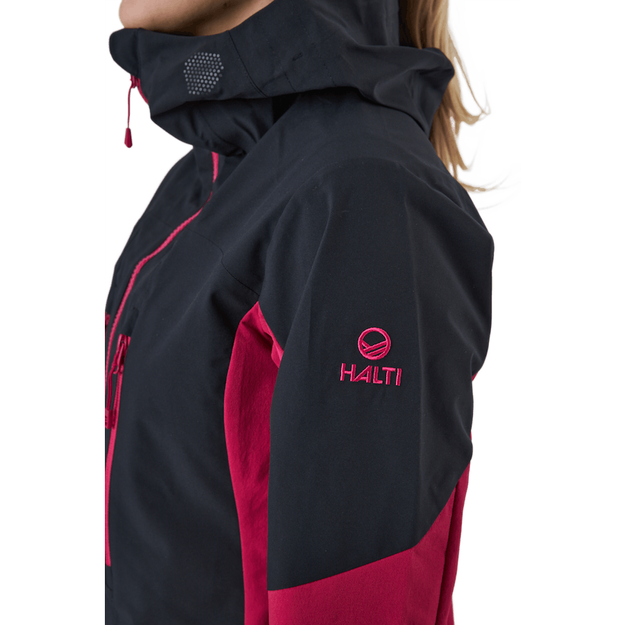 Pallas W Ii Warm Hybrid Jacket Cerise Pink - Black