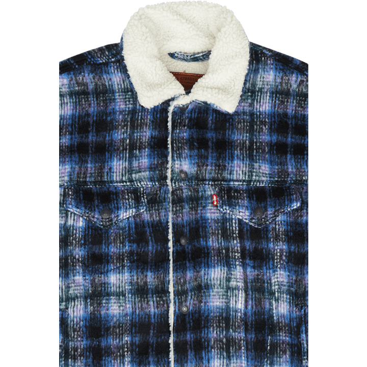 Vtg Fit Sherpa Trucker Jacke