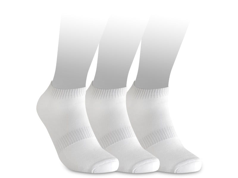 Ponožky No-show 2.0 3-pack White