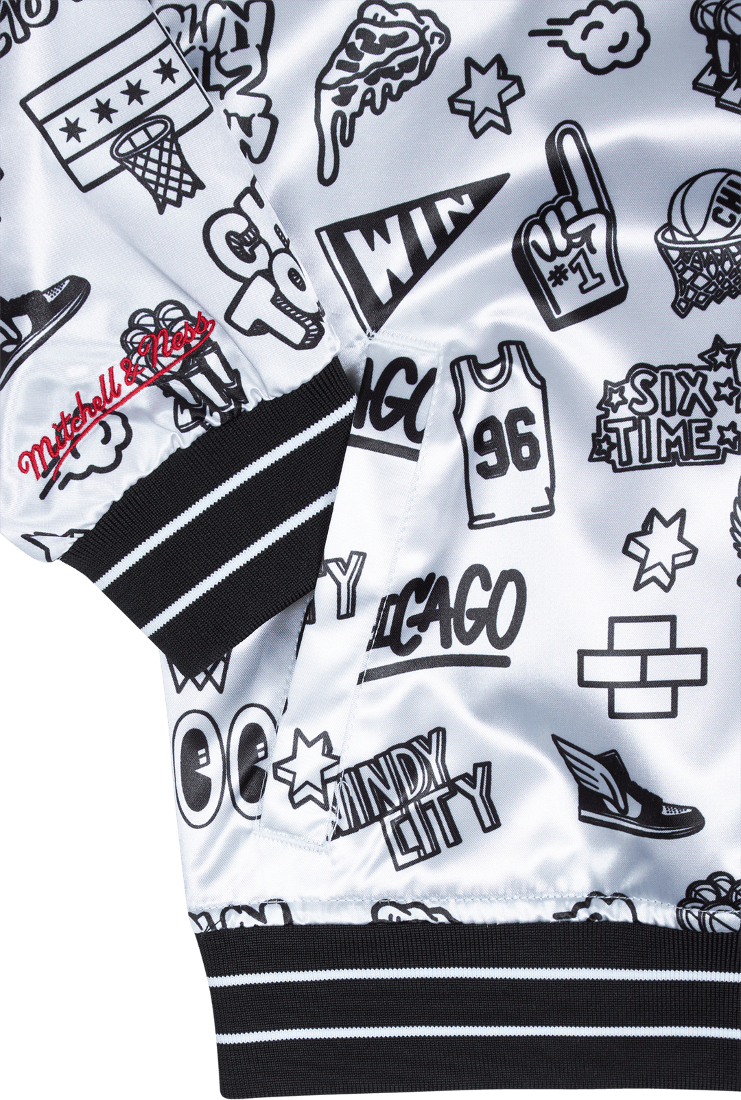Giacca donna Bulls Doodle in raso