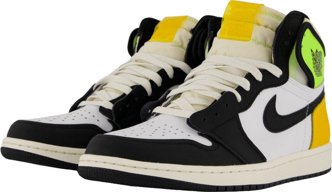 Air Jordan 1 Retro High Og Branco/preto-volt-university Go