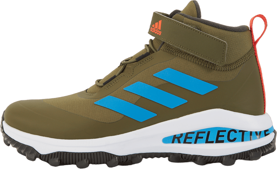 Fortarun All Terrain Cloudfoam Sport Running Elastic Lace and Top Strap Shoes Focus Olive / Pulse Blue / Shadow Olive