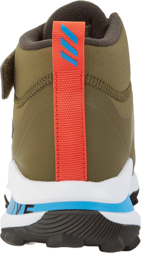 Fortarun All Terrain Cloudfoam Sport Running Elastic Lace and Top Strap Shoes Focus Olive / Pulse Blue / Shadow Olive