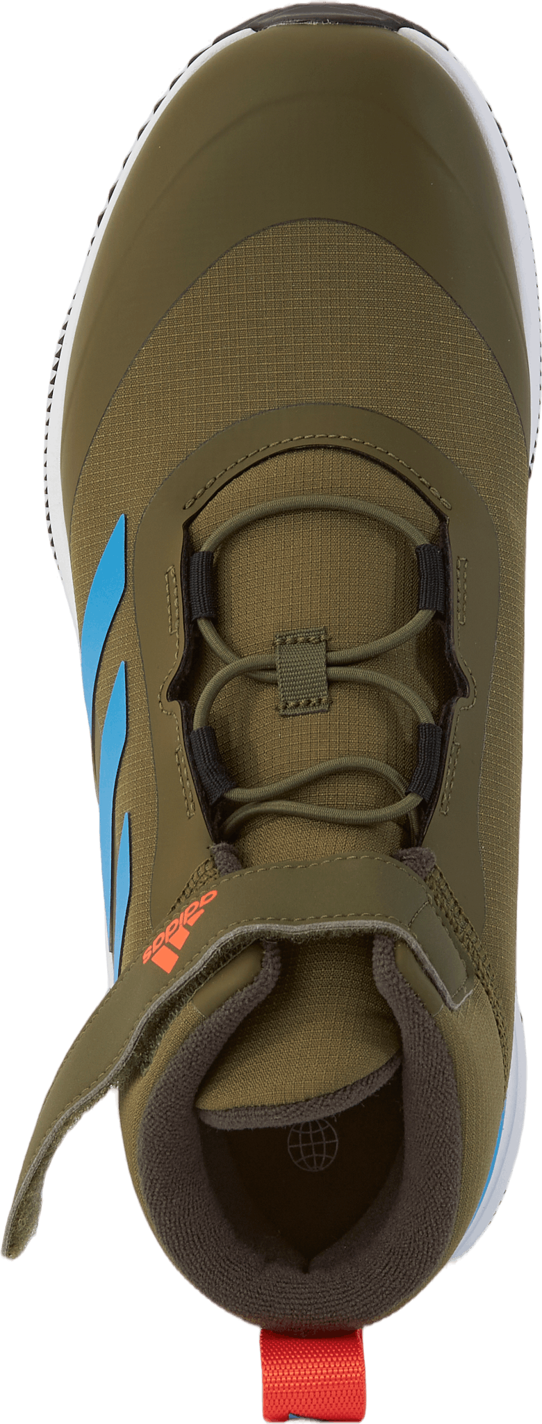 Fortarun All Terrain Cloudfoam Sport Running Elastic Lace and Top Strap Shoes Focus Olive / Pulse Blue / Shadow Olive