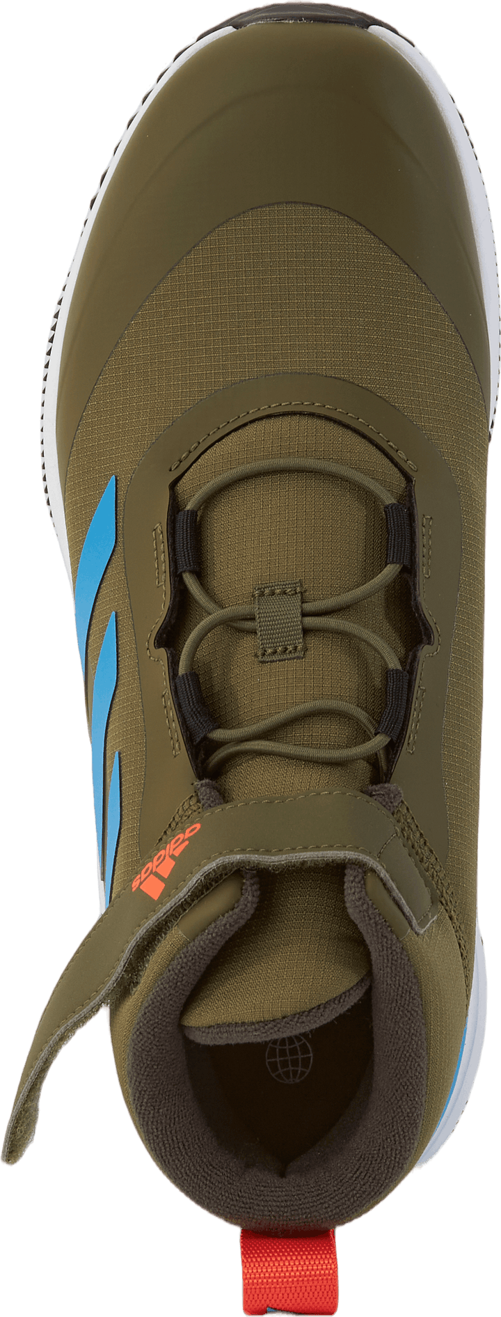 Fortarun All Terrain Cloudfoam Sport Running Elastic Lace and Top Strap Shoes Focus Olive / Pulse Blue / Shadow Olive