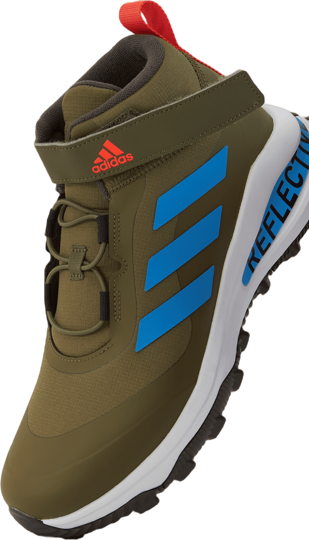Fortarun All Terrain Cloudfoam Sport Running Elastic Lace and Top Strap Shoes Focus Olive / Pulse Blue / Shadow Olive