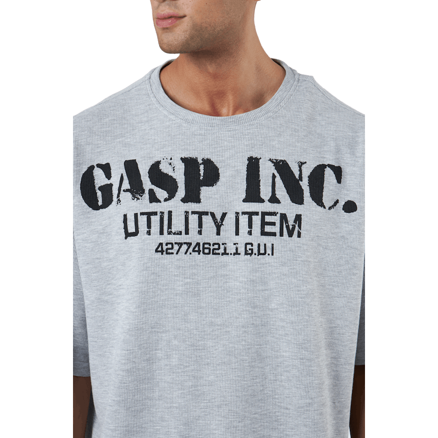 T-shirt thermique Iron, gris chiné