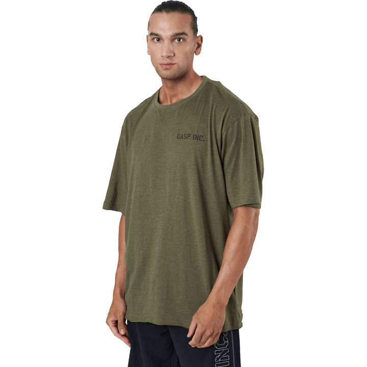 T-shirt Division Iron vert armée mélangé