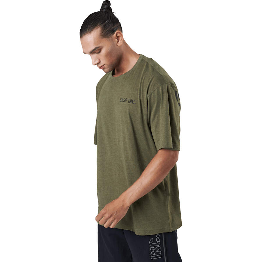 T-shirt Division Iron vert armée mélangé