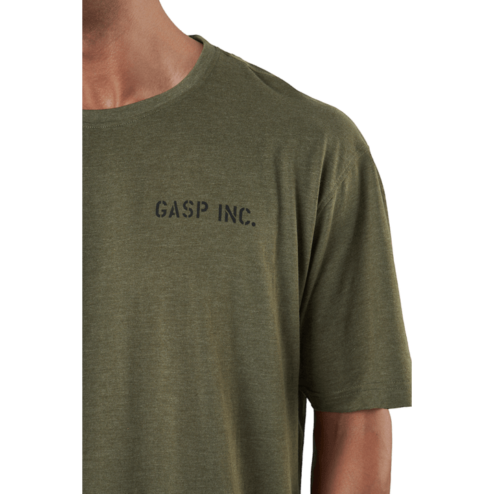 T-shirt Division Iron vert armée mélangé