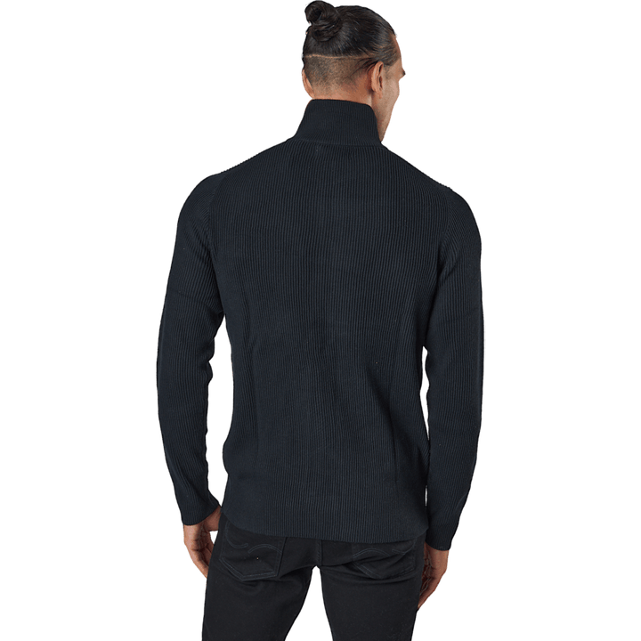 Jprperfect megztinis su užtrauktuku Jprfect Knit Zip Cardigan Black