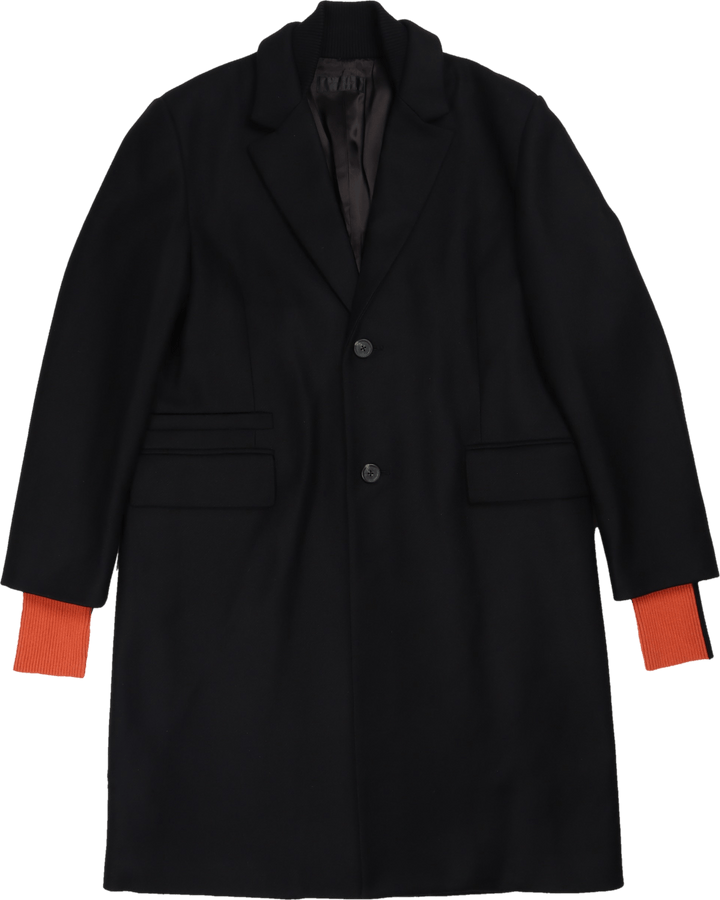 Manteau en laine.dense Noir
